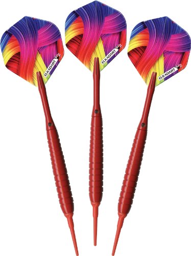 海外輸入品 ダーツ Elkadart Neon Soft Tip Darts with Storage/Travel Case, Red, 18 Grams海外輸入品 ダーツ