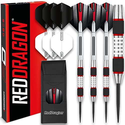 海外輸入品 ダーツ RED DRAGON Evos Tungsten Steeltip Darts Set - 24g with Flights, Stems and Wallet海外輸入品 ダーツ