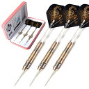 海外輸入品 ダーツ CUESOUL 16 Grams Soft Tip Darts Set with Luxury Case - Brass Barrels海外...