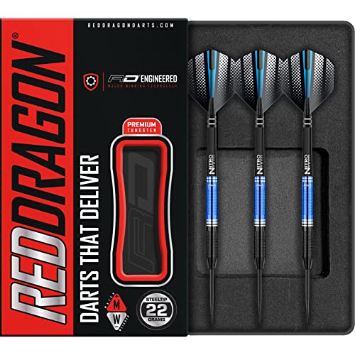 海外輸入品 ダーツ RED DRAGON Razor Edge ZX-3-22g Tungsten Darts Set with Flights and Stems海外輸入品 ダーツ