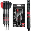 海外輸入品 ダーツ Target Darts Vapor 8 Black 80% Tungsten Soft Tip Darts Set, Red 19G | ...