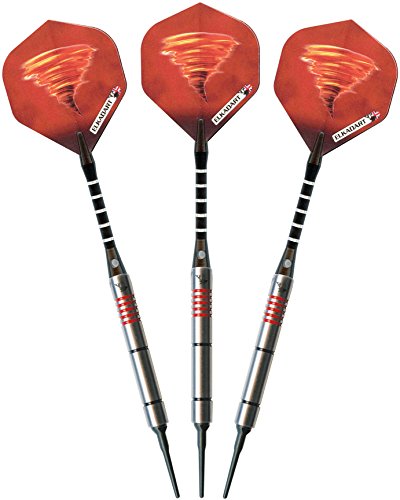 海外輸入品 ダーツ Elkadart Tornado 90% Tungsten Soft Tip Darts with Storage/Travel Case, 2 Black/5 Red Rings, 16 Grams海外輸入品 ダーツ