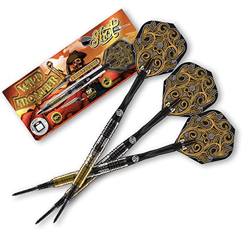 ͢  Shot! Darts Wild Frontier Prospector-Soft Tip Dart Set-Back Weighted-90% Tungsten Barrels (18)͢ 