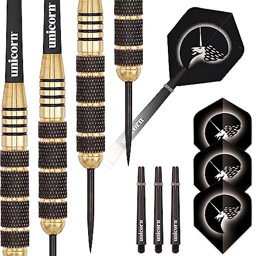 楽天angelica海外輸入品 ダーツ Unicorn Steel Tip Darts Set | Core Plus Black Brass Barrels|Style 2| 27 g海外輸入品 ダーツ