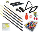 楽天angelica海外輸入品 ビリヤード Pool Table - Premium Billiard 32 Pieces Accessory Kit - Pool Cue Sticks Bridge Ball Sets （Kit-16）海外輸入品 ビリヤード
