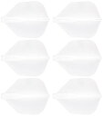 COAi _[c tCg Cosmo Darts 6 Pack Fit Flight - Shape Dart Flight (White)COAi _[c tCg