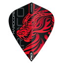 COAi _[c tCg RED DRAGON Hardcore Jonny Clayton Dragon Kite Dart Flights - 3 Sets Per Pack (9 Dart Flights in Total)COAi _[c tCg