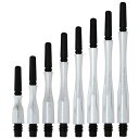 海外輸入品 ダーツ シャフト NineDartOut.us Fit Shaft Carbon White Pearl Hybrid 4 Pack (Locked...