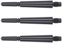 海外輸入品 ダーツ シャフト NineDartOut.us Black Fit Shaft Gear - Normal Spinning (#5 Medium ...