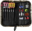 ͢  Casemaster Deluxe Nylon Dart Case For Steel and Soft Tip Darts, Holds 6 Darts and Features 8 Pockets for Accessories like Flights, Shafts and Tips͢ 