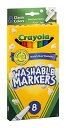 クレヨラ アメリカ 海外輸入 知育玩具 Crayola Ultra-Clean Washable Markers, Color Max, Fine Line Classic Colors 8 Ea (Pack of 24) (CR-58-7809-24)クレヨラ アメリカ 海外輸入 知育玩具