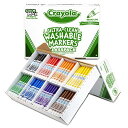 クレヨラ アメリカ 海外輸入 知育玩具 Bulk Broad Line Washable Markers, School Supplies Classpack,...