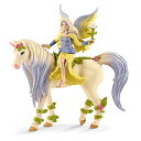 海外輸入 知育玩具 シュライヒホースクラブ Schleich bayala, Unicorn and Fairy Toys for Girls and Boys, Fairy Sera Figurine with Blossom Unicorn, Ages 5 and Above海外輸入 知育玩具 シュライヒホースクラブ