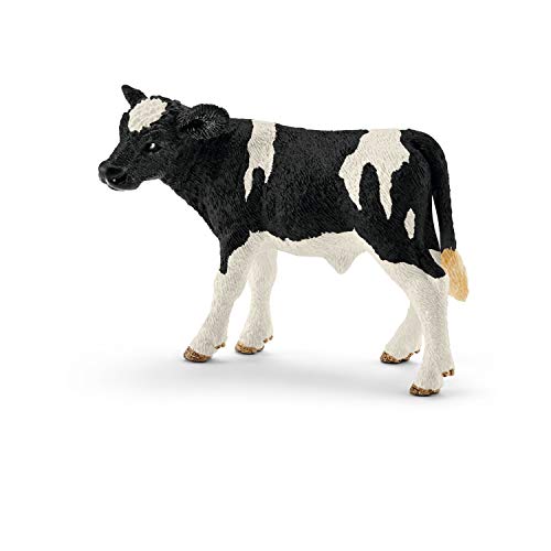 アルマーニベビー　ベビー服 海外輸入 知育玩具 シュライヒホースクラブ Schleich Farm World, Farm Animal Toys for Kids and Toddlers, Black and White Baby Holstein Cow Toy, Ages 3+, Multicolor, 2 inch海外輸入 知育玩具 シュライヒホースクラブ