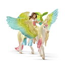 海外輸入 知育玩具 シュライヒホースクラブ Schleich bayala, 3-Piece Playset, Unicorn Toys for Girls and Boys 5-12 years old, Fairy Surah with Glitter Pegasus海外輸入 知育玩具 シュライヒホースクラブ