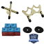 海外輸入品 ビリヤード Billiard Cue Bridge Spider Head and Cue Cross X Rest, 5 Cue Chalk Cubes and 2 Table Spots - Pool Table Game Accessories for Cue Sticks海外輸入品 ビリヤード