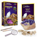 ナショナルジオグラフィック 知育玩具 科学 実験 NATIONAL GEOGRAPHIC NATIONAL GEOGRAPHIC Gemstone Dig Kit ? Excavate 3 real gems including Amethyst, Tiger’s Eye & Rose Quartz - Great ナショナルジオグラフィック 知育玩具 科学 実験 NATIONAL GEOGRAPHIC