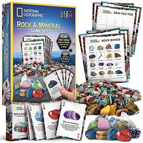 ナショナルジオグラフィック 知育玩具 科学 実験 NATIONAL GEOGRAPHIC NATIONAL GEOGRAPHIC Rock Bingo Game - Play Mineral Memory, Gemstone Trivia, & Card Games, Collection Includes Over 150ナショナルジオグラフィック 知育玩具 科学 実験 NATIONAL GEOGRAPHIC