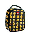 レゴ LEGO Kids Heritage Classic Lunch Box, Insulated Soft Reusable Lunch Bag Meal Container for Boys and Girls, Perfect for School or Travel, Meal Tote Keeps Food and Drinks Cold with Buckle, Minifigureレゴ