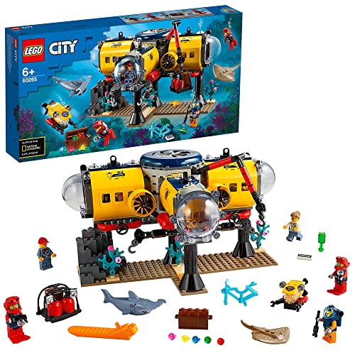 レゴ シティ Lego 60265 City Oceans Exploration Base Deep Sea Underwater Set, Diving Adventures Toys for Kidsレゴ シティ