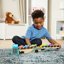 メリッサ&ダグ おもちゃ 知育玩具 Melissa & Doug Melissa & Doug Mega Race-Car Carrier - Wooden Tractor and Trailer With 6 Unique Race Carsメリッサ&ダグ おもちゃ 知育玩具 Melissa & Doug