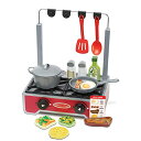 メリッサ&ダグ おもちゃ おままごと ごっこ遊び Melissa & Doug Melissa & Doug 19-Piece Deluxe Wooden Cooktop Set with Wooden Play Food, Durable Pot and Panメリッサ&ダグ おもちゃ おままごと ごっこ遊び Melissa & Doug