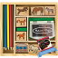 メリッサ&ダグ おもちゃ 知育玩具 Melissa & Doug Melissa & Doug Horse Stable: Wooden Stamp Set undle with 1 Theme Compatible M&D Scratch Art Mini-Pad [24105]メリッサ&ダグ おもちゃ 知育玩具 Melissa & Doug