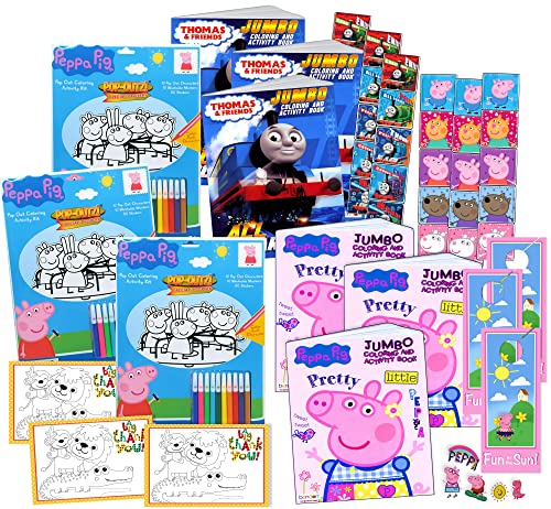Peppa Pig ペッパピッグ アメリカ直輸入 おもちゃ 【送料無料】Coloring and Activity Set - - Bundle Includes Peppa Pig Coloring Book, Peppa Pig Stickers, and 2-Sided Door Hanger (Peppa Party Set)Peppa Pig ペッパピッグ アメリカ直輸入 おもちゃ