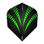 海外輸入品 ダーツ フライト RED DRAGON Hardcore Radical Black and Green Burst Extra Thick Standard Darts Dart Flights - 4 Sets per Pack (12 Dart Flights in Total)海外輸入品 ダーツ フライト