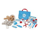 メリッサ&ダグ おもちゃ おままごと ごっこ遊び Melissa & Doug Melissa and Doug LCI8520 Examine and Treat Pet Vet Play Set, 24 Pieces, Complete Toys Set with Plush Dog and Cat, Sold as 1 Setメリッサ&ダグ おもちゃ おままごと ごっこ遊び Melissa & Doug