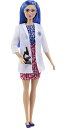 バービー バービー人形 Barbie Scientist Fashion Doll with Blue Hair, Lab Coat Flats, Microscope Accessoryバービー バービー人形