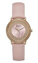 ゲス 腕時計 ゲス GUESS レディース Guess Sparkling Pink Womens Analog Quartz Watch with Leather Bracelet W0032L7腕時計 ゲス GUESS レディース