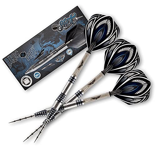 海外輸入品 ダーツ Shot Darts Steel Tip, Birds of Prey Falcon (23g/25g/27g), 90% Tungsten Barrel, Front Weighted, Handcrafted Professional Dart Set & Flights Made in New Zealand, Metal Tip for Bristle Dartboard海外輸入品 ダーツ