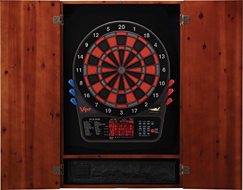 海外輸入品 ダーツ Viper by GLD Products Metropolitan Solid Wood Cabinet & Electronic Dartboard Ready-to-Play Bundle: Premium Set 800 Dartboard and Darts Cinnamon Finish海外輸入品 …