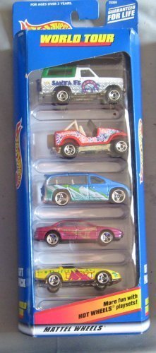 ホットウィール マテル ミニカー ホットウイール Hot Wheels World Tour Gift 5-Pack Five 1:64 Scale Collectible Die Cast Carsホットウィール マテル ミニカー ホットウイール