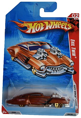 ホットウィール マテル ミニカー ホットウイール Hot Wheels Evil Twin, [Burnt Orange] 206/240 2010 Race World Cave 2/4ホットウィール マテル ミニカー ホットウイール