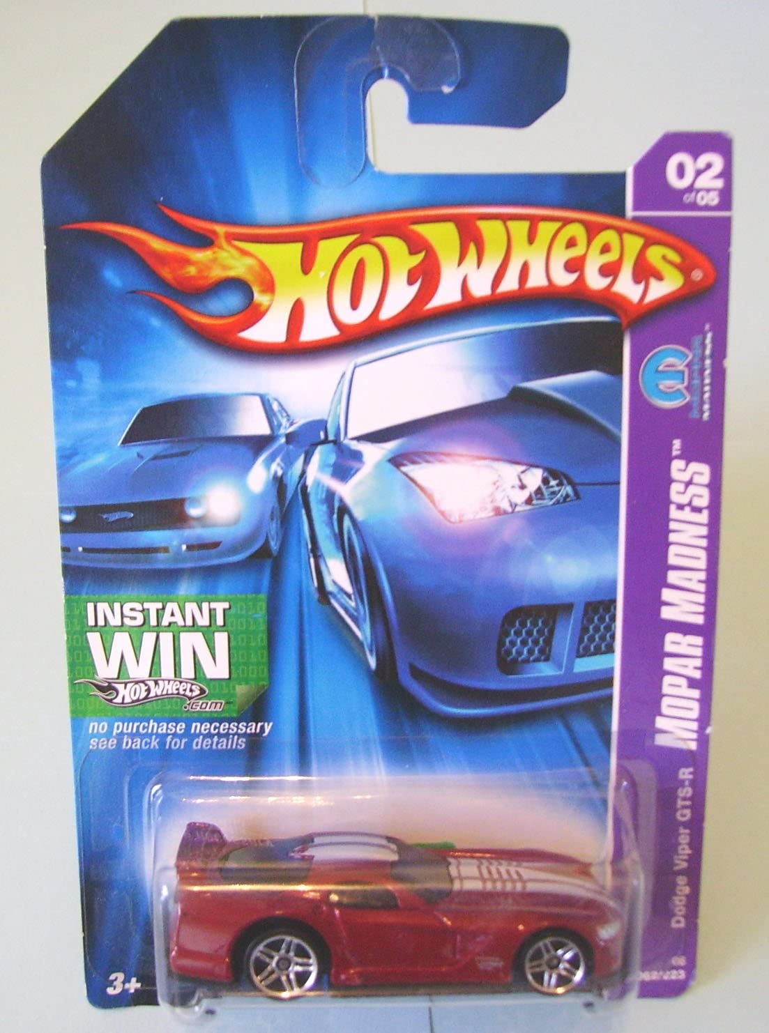 ۥåȥ ޥƥ ߥ˥ ۥåȥ Mattel Hot Wheels 2006 1:64 Scale Red Mopar Madness Dodge Viper GTS-R Die Cast Car #062ۥåȥ ޥƥ ߥ˥ ۥåȥ