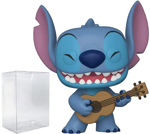 ファンコ FUNKO フィギュア 人形 アメリカ直輸入 Funko POP Disney: Lilo Stitch - Stitch with Ukulele Pop Vinyl Figure (Bundled with Compatible Pop Box Protector Case), Multicolor, 3.75 inchesファンコ FUNKO フィギュア 人形 アメリカ直輸入