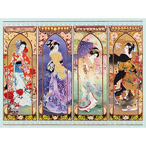 ジグソーパズル 海外製 アメリカ Bits and Pieces - 500 Piece Jigsaw Puzzle for Adults - Oriental Gate Quilt - 500 pc Geisha Jigs..