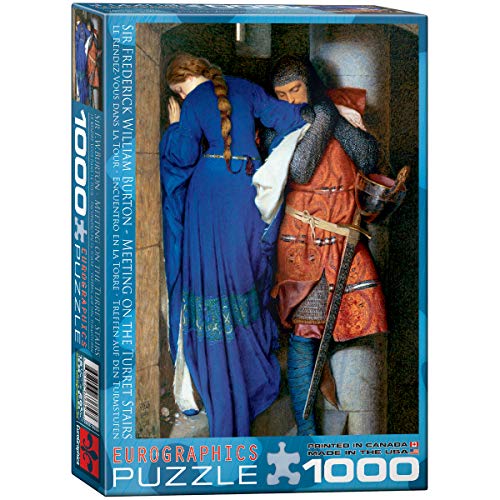 WO\[pY CO AJ EuroGraphics Meeting Turret Stairs by Frederick William Burton 1000 Piece Puzzle (6000-3682)WO\[pY CO AJ