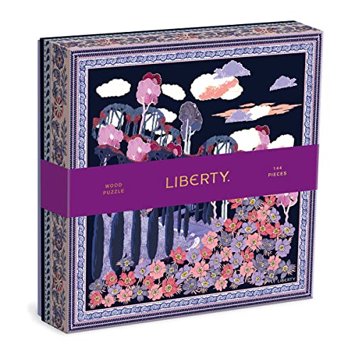 ジグソーパズル 海外製 アメリカ Galison Liberty Bianca 144 Piece Wood Puzzle from Galison - Unique Jigsaw Puzzle with Stunning Floral Designs from Liberty, 8.75” x 8.75”, Thick & Sturdy Pieces, Makes a Great Giftジグソーパズル 海外製 アメリカ