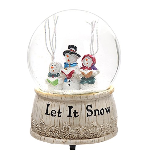 スノーグローブ 雪 置物 インテリア 海外モデル Christmas Musical Snow Globe Polystone Water Glass Snow Globe for Holiday, Snowman(Let it Snow)スノーグローブ 雪 置物 インテリア 海外モデル