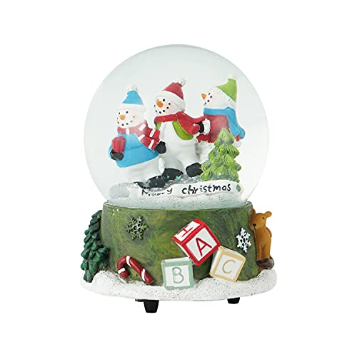 スノーグローブ 雪 置物 インテリア 海外モデル Christmas Snow Globes with Snowflakes Dancing Water Glass Snow Globe,Music Box Decorative Ornaments,Snowmanスノーグローブ 雪 置物 インテリア 海外モデル
