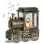 Ρ  ʪ ƥꥢ ǥ GenSwin Christmas Snow Globe Lantern Train Water Swirling Glitter with 6H Timer, Musical LED Lighted Battery Operated Snowman Scene for Christmas Home DecoratioΡ  ʪ ƥꥢ ǥ