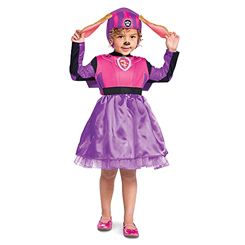 パウパトロール アメリカ直輸入 子供服 キッズ ファッション Paw Patrol Skye Costume Hat and Jumpsuit for Girls, Deluxe Paw Patrol Movie Character Outfit with Badge, Toddler Size Medium (3T-4T) Mulパウパトロール アメリカ直輸入 子供服 キッズ ファッション