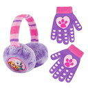 パウパトロール 子供服 イヤーマフ 手袋 4-7 日本サイズ110-120相当 ワンサイズ スカイ エベレスト パープル/ピンク キッズ ファション 男の子 女...