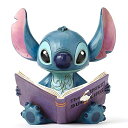 GlXR Enesco u CeA COf AJ Enesco Disney Traditions By Jim Shore Stitch With Book Stone Resin Figurine, 5.75