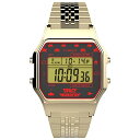 rv ^CbNX Y Timex T80 x Space Invaders 34mm Watch ? Gold-Tone with Stainless Steel Braceletrv ^CbNX Y