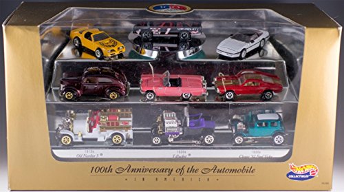 ホットウィール マテル ミニカー ホットウイール Hot Wheels Collectibles - The 100th Anniversary of the Automobile in America (1896-1996) - 9 Car Display Setホットウィール マテル ミニカー ホットウイール