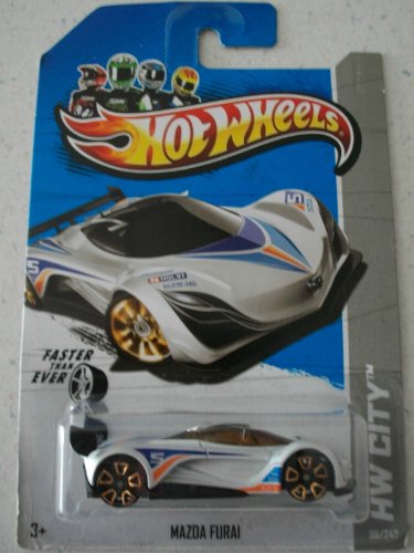 ホットウィール Hot Wheels マツダ 風籟（ふうらい・FURAI) HWシティ 96/247 ホワイト MAZDA ビークル ミニカー